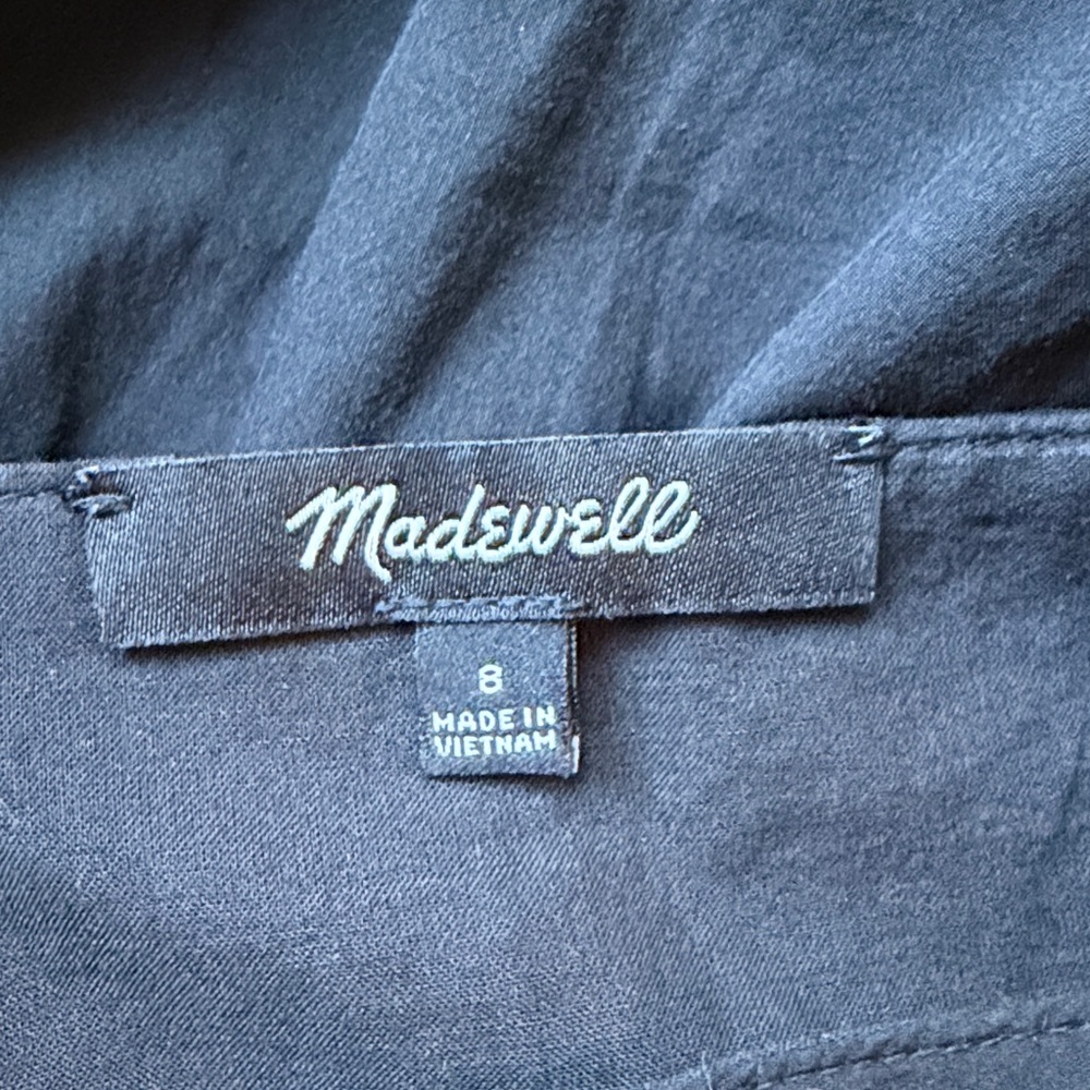 Madewell Button Front Tiered Midi Dress - Picture 8 of 8